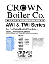 Crown Boiler TWI061 Manual De Usuario