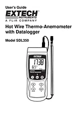 Extech Anemometer SDL350 Ficha De Dados
