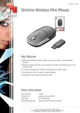 Trust Slimline Wireless Mini Mouse 16256 プリント