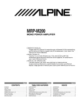 Alpine MRP-M200 사용자 설명서