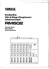 Yamaha RM602 Manual Do Utilizador