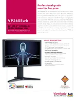Viewsonic VP2655WB Merkblatt