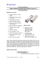 Finisar 10GBase-ER/EW XFP 40km FTLX3612M340 Manual Do Utilizador
