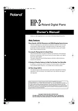 Roland HP-2 Manuel D’Utilisation