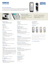 Nokia 6070 6070GRY 产品宣传页