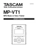 Tascam MP-VT1 Manuel D’Utilisation