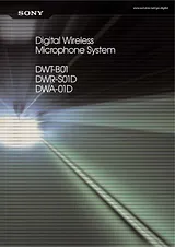 Sony DWA-01D Manuale Utente