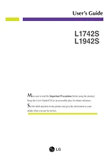 LG L1742S-BF Owner's Manual