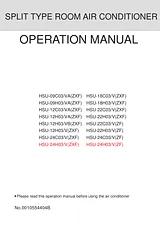 Haier HSU-09C03 Manual Do Utilizador