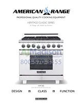 American Range ARR364GDN Specification Sheet