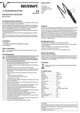 Voltcraft MICRO-500 Endoscope MICRO-500 Data Sheet