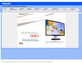 Philips LCD monitor with USB, 2 ms 220C1SB 220C1SB/05 User Manual