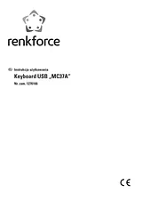 Renkforce MC-37A Keyboard 29059CR 데이터 시트