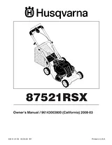 Husqvarna 87521RSX Manual Do Utilizador