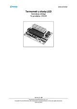 Conrad LED Digital Thermometer PCB Module Component 192139 Data Sheet
