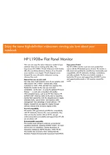 HP L1908w GP536AT Manual Do Utilizador