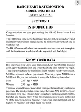 Oregon Scientific HR102 Manual De Usuario
