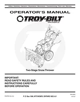 Troy-Bilt 31AE6GKF500 Benutzerhandbuch