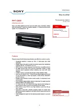 Sony RHT-G900 RHTG900 ユーザーズマニュアル