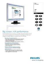 Philips LCD monitor 190S8FS 190S8FS/05 Prospecto