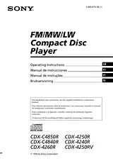 Sony CDX-4250R User Manual