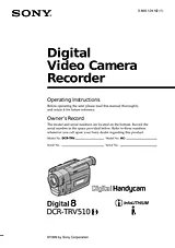 Sony DCR-TRV510 User Manual