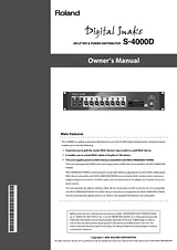 Roland DIGITAL SNAKE S-4000D User Manual