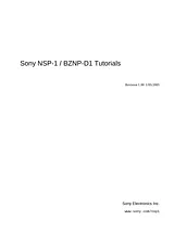 Sony Bznp-D1 ユーザーズマニュアル