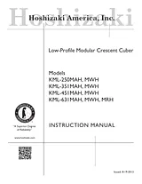 Hoshizaki KML-250MAH Справочник Пользователя