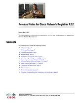 Cisco Cisco Network Registrar 7.2 Notas de publicación
