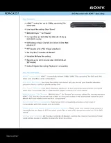 Sony rdr-gx257 Guide De Spécification