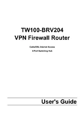 Trendnet VPN Firewall Router Справочник Пользователя