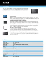 Sony VPCEH18GM Guia De Especificação