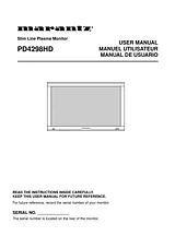 Marantz PD4298HD Справочник Пользователя