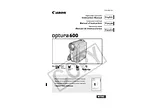 Canon Optura 600 Manuel D'Instructions