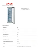AEG A75278GA 产品宣传页