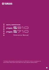 Yamaha PSR-S710 Reference Guide