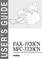 Brother FAX 1920CN Benutzerhandbuch