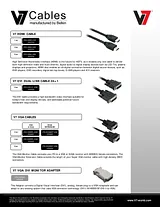 V7 VGA/DVI Adapter V7E-VGADVI Leaflet