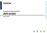 Denon AVR-2312CI Manuel D’Utilisation