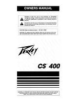Peavey CS-400 Guía Del Usuario