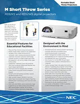 NEC NP-M352WS Manuel D’Utilisation