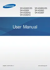 Samsung SM-A500F SM-A500FZDU User Manual