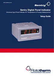 rototherm sentry digital panel indicator setup guide Manuel D’Utilisation
