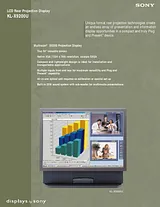 Sony KL-X9200U Guia De Especificaciones