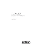 Adtran T1 CSU ACE Manuale Utente