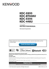 Kenwood KDC-BT848U 用户手册