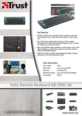Trust Vista Remote Keyboard KB-2950 UK 15035 전단