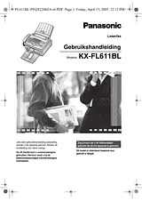 Panasonic KXFL611BL 取り扱いマニュアル