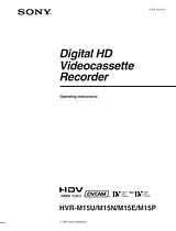 Sony HVR-M15P Manual De Usuario